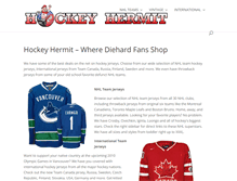 Tablet Screenshot of hockeyhermit.com
